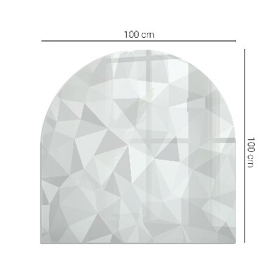 Üveg kandalló alátét Absztrakt geometrikus minta