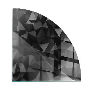 Negyedkör alakú kandalló alátét Geometria három dimenzióban