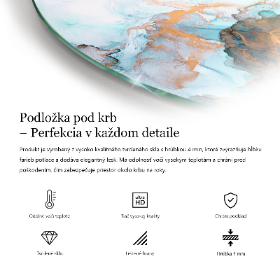 Negyedkör alakú kandalló alátét Nyers beton minta