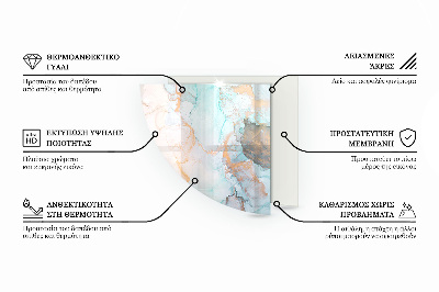 Negyedkör alakú kandalló alátét Modern formák fa akcentussal