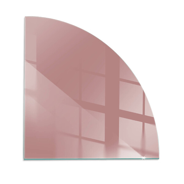 Negyedkör alakú kandalló alátét üveg Szín Pink