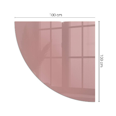 Negyedkör alakú kandalló alátét üveg Szín Pink