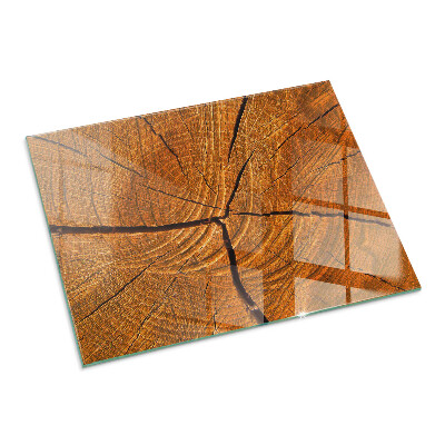 Kandalló alátét üveg Wood grain in cross-section