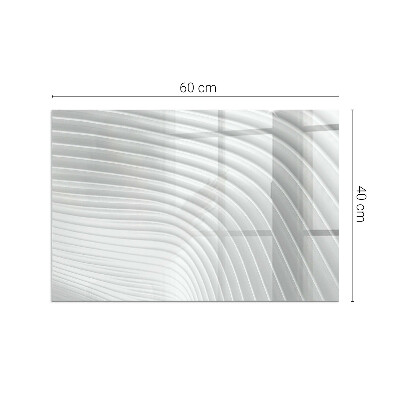Kandalló alátét üveg Waves of delicate lines
