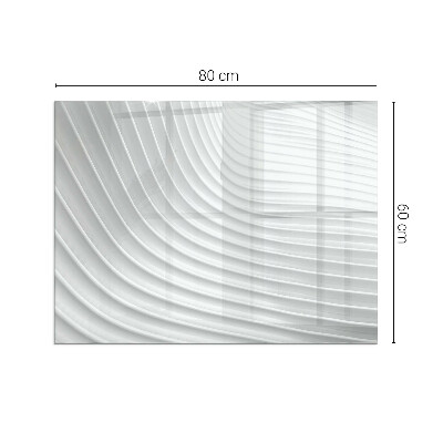 Kandalló alátét üveg Waves of delicate lines