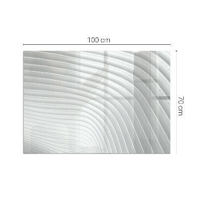 Kandalló alátét üveg Waves of delicate lines