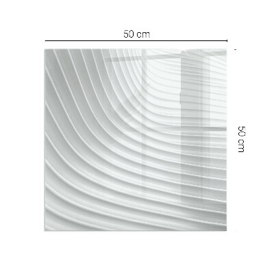 Kandalló alátét üveg Waves of delicate lines