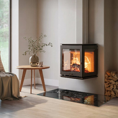 Téglalap alakú kandalló alátét Abstract cloud of solids