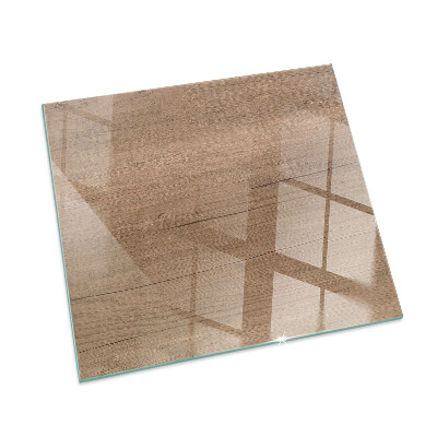 Kandalló alátét üveg Natural wood pattern