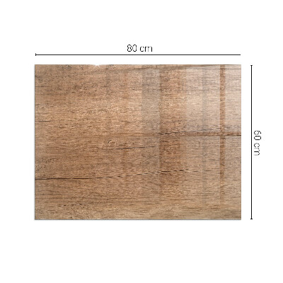 Kandalló alátét üveg Natural wood pattern
