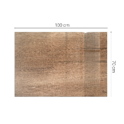 Kandalló alátét üveg Natural wood pattern