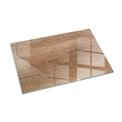Kandalló alátét üveg Natural wood pattern