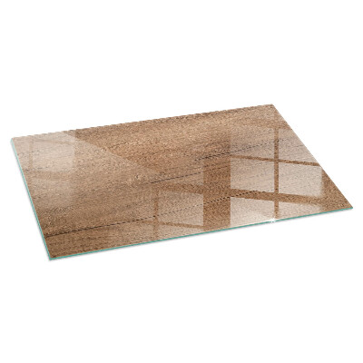 Kandalló alátét üveg Natural wood pattern