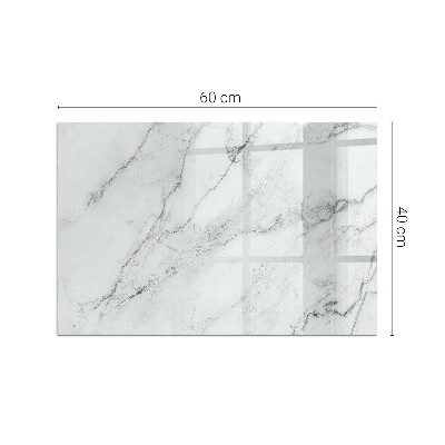 Téglalap alakú kandalló alátét Marble pattern with veins