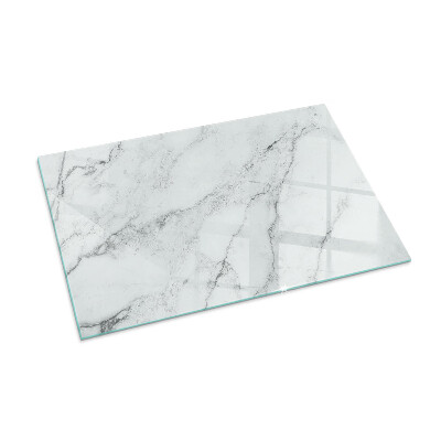 Téglalap alakú kandalló alátét Marble pattern with veins
