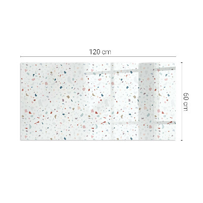 Kandalló alátét üveg Pattern with small shapes