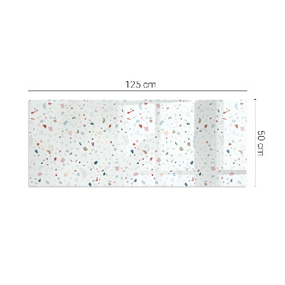 Kandalló alátét üveg Pattern with small shapes