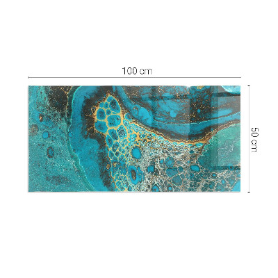 Téglalap alakú kandalló alátét Abstract organic pattern