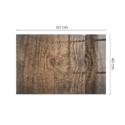 Téglalap alakú kandalló alátét Natural wood pattern