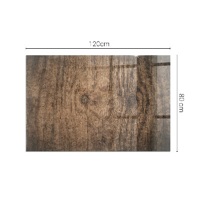 Téglalap alakú kandalló alátét Natural wood pattern
