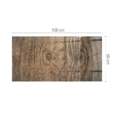 Téglalap alakú kandalló alátét Natural wood pattern