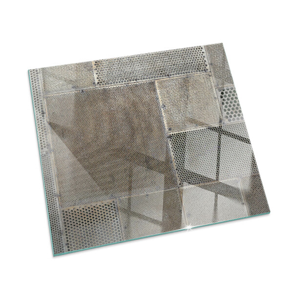 Téglalap alakú kandalló alátét Pattern of perforated sheet metal