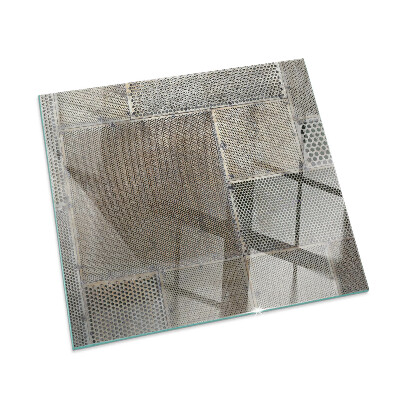 Téglalap alakú kandalló alátét Pattern of perforated sheet metal