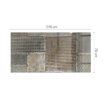 Téglalap alakú kandalló alátét Pattern of perforated sheet metal