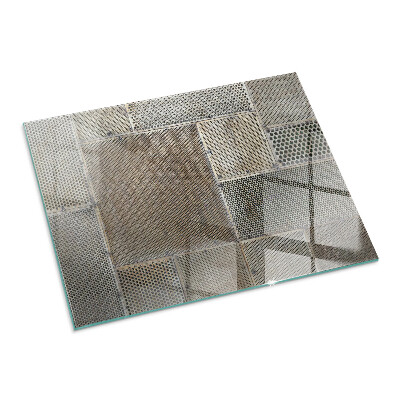 Téglalap alakú kandalló alátét Pattern of perforated sheet metal