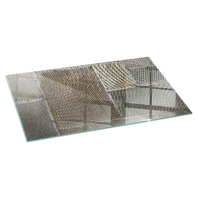 Téglalap alakú kandalló alátét Pattern of perforated sheet metal
