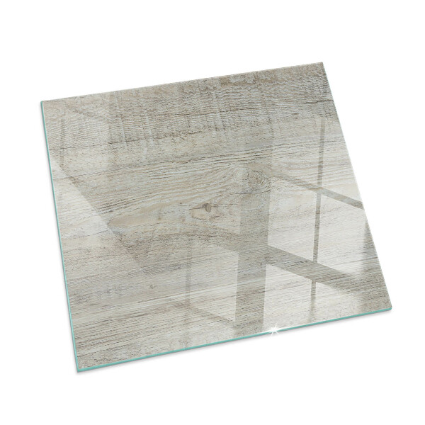 Kandalló alátét üveg Light wood texture