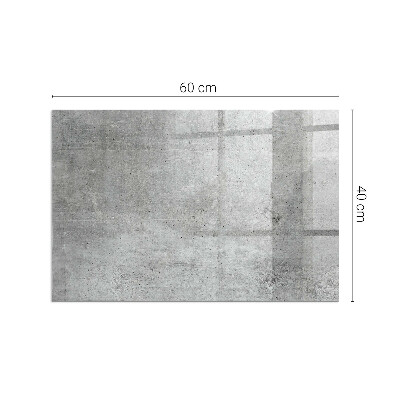 Téglalap alakú kandalló alátét Raw concrete texture