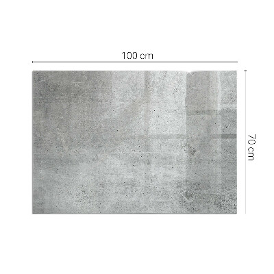 Téglalap alakú kandalló alátét Raw concrete texture