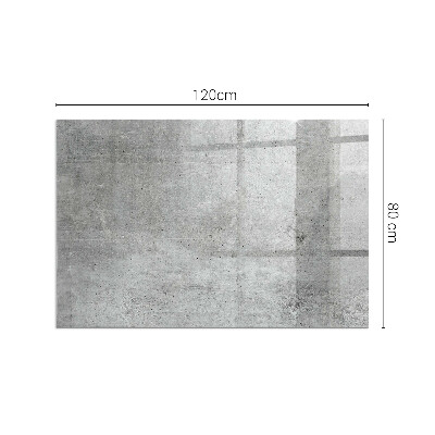 Téglalap alakú kandalló alátét Raw concrete texture