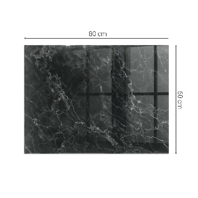 Téglalap alakú kandalló alátét Elegant marble pattern