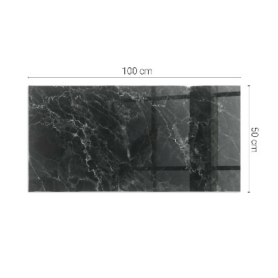 Téglalap alakú kandalló alátét Elegant marble pattern