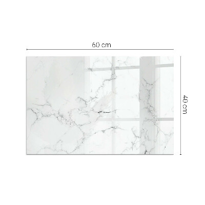 Téglalap alakú kandalló alátét Marble pattern with veins