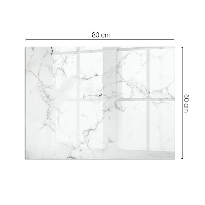 Téglalap alakú kandalló alátét Marble pattern with veins