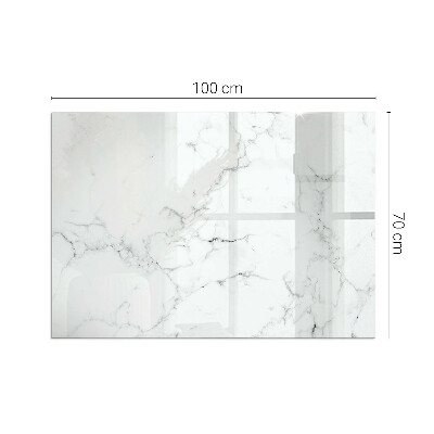 Téglalap alakú kandalló alátét Marble pattern with veins