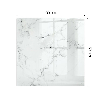 Téglalap alakú kandalló alátét Marble pattern with veins