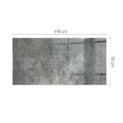Kandalló alátét üveg Raw surface texture