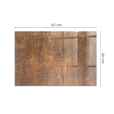 Téglalap alakú kandalló alátét Rust texture on metal