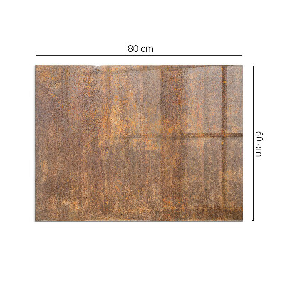 Téglalap alakú kandalló alátét Rust texture on metal