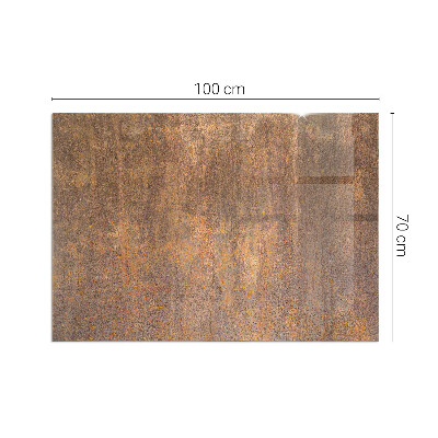 Téglalap alakú kandalló alátét Rust texture on metal