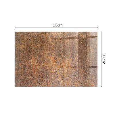 Téglalap alakú kandalló alátét Rust texture on metal