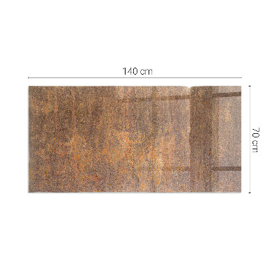 Téglalap alakú kandalló alátét Rust texture on metal