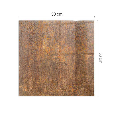 Téglalap alakú kandalló alátét Rust texture on metal