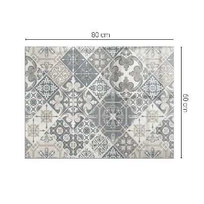 Téglalap alakú kandalló alátét Decorative mosaic pattern