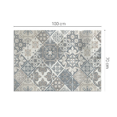 Téglalap alakú kandalló alátét Decorative mosaic pattern