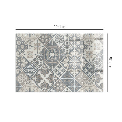 Téglalap alakú kandalló alátét Decorative mosaic pattern
